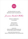 Raspberry Circle Initials Invitations Image 9 of 11